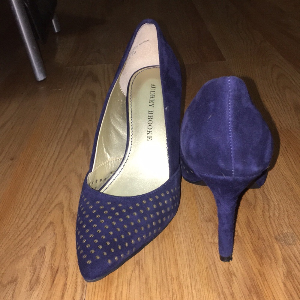 High heels navy blue